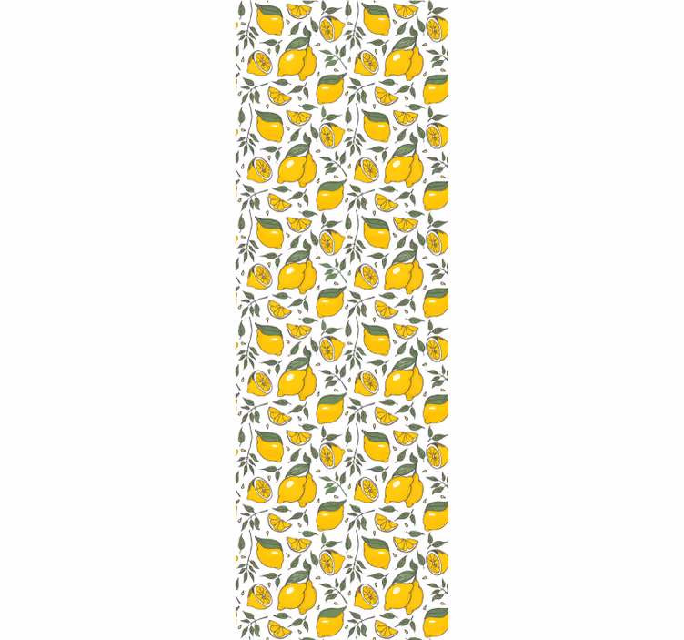 Tapete Küche Zitronenmuster - TenStickers
