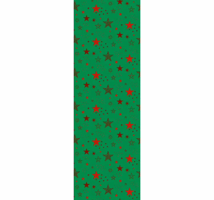Weihnachtstapete festliches Sternenmuster - TenStickers