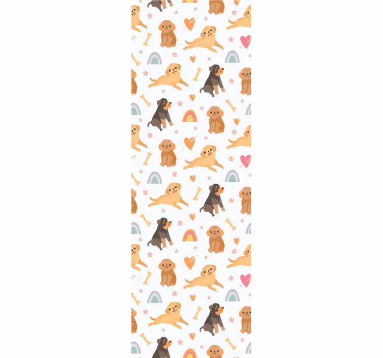 Tapete Hunde fröhliches hundemotiv - TenStickers