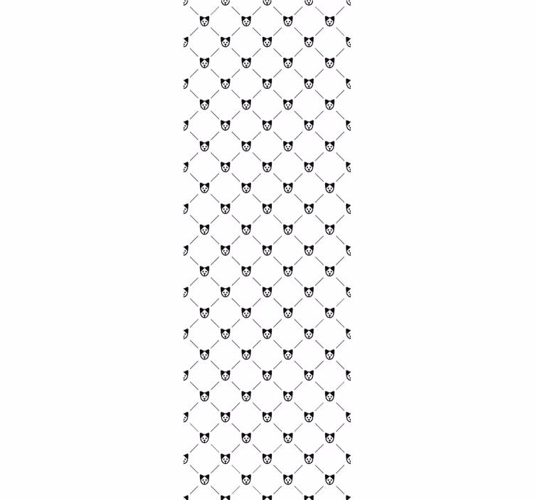 Katzen Tapete katzensilhouette-muster - TenStickers