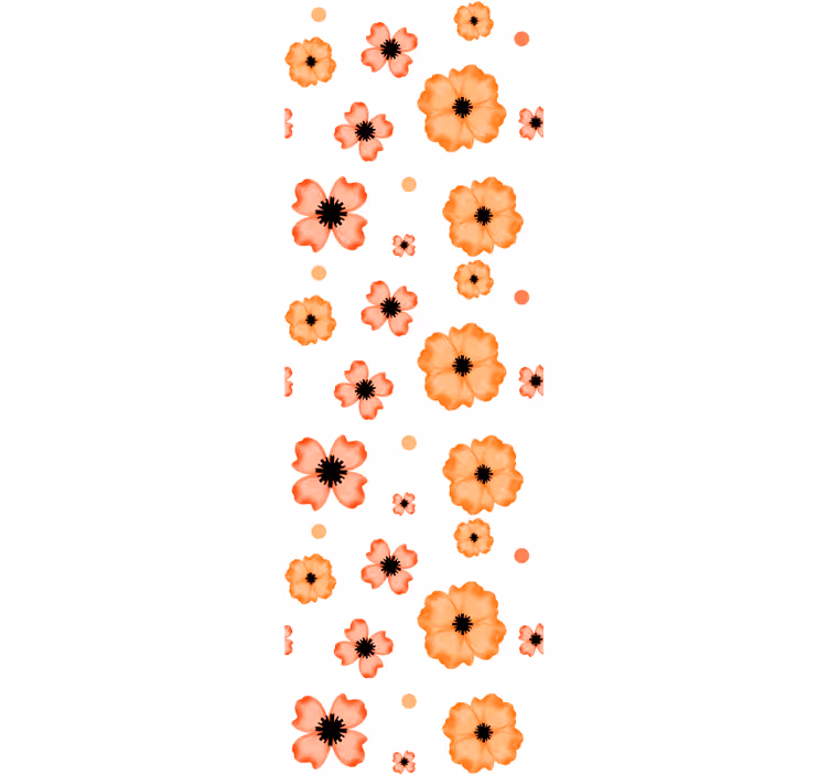 Tapete Natur Mohnblumen Muster - TenStickers