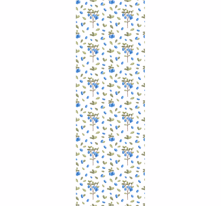 Blumentapete blaubeer botanik - TenStickers