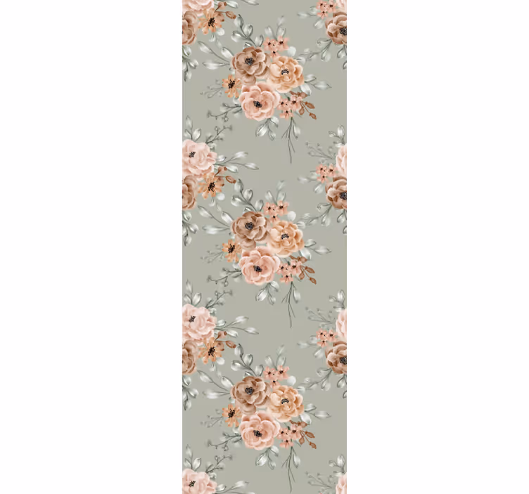 Blumentapete elegante blühende rosen - TenStickers