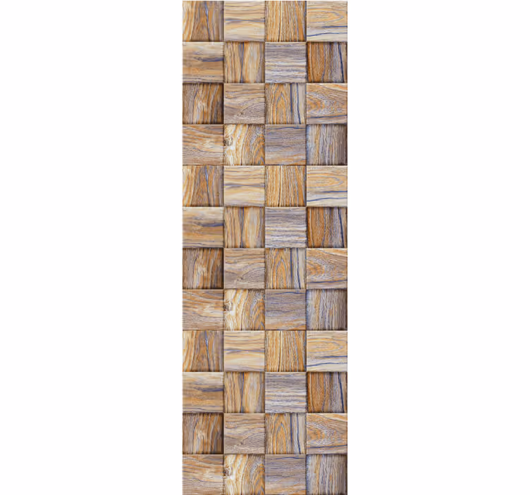 Tapete Holzoptik gewebtes holz - TenStickers