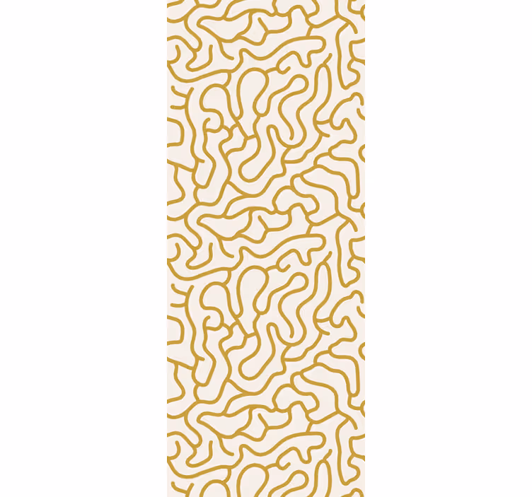 Tapete geometrisch geschwungenes linienmuster - TenStickers