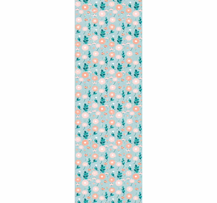 Blumentapete sanfter frühlingsdruck - TenStickers