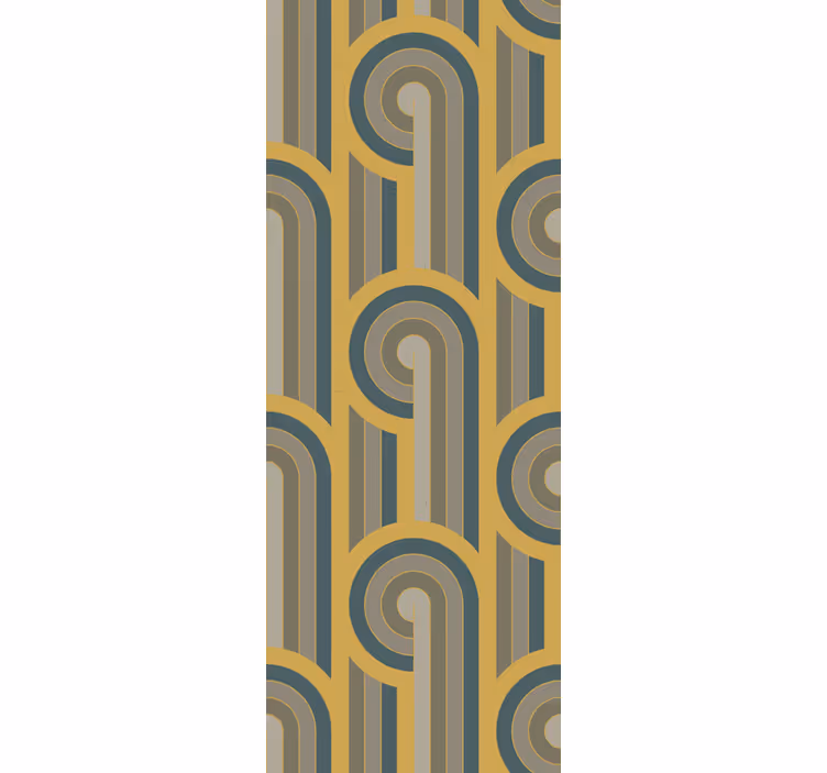 Tapete geometrisch geschwungenes musterdesign - TenStickers