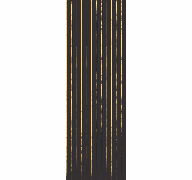 Tapete gestreift goldenes und schwarzes muster - TenStickers