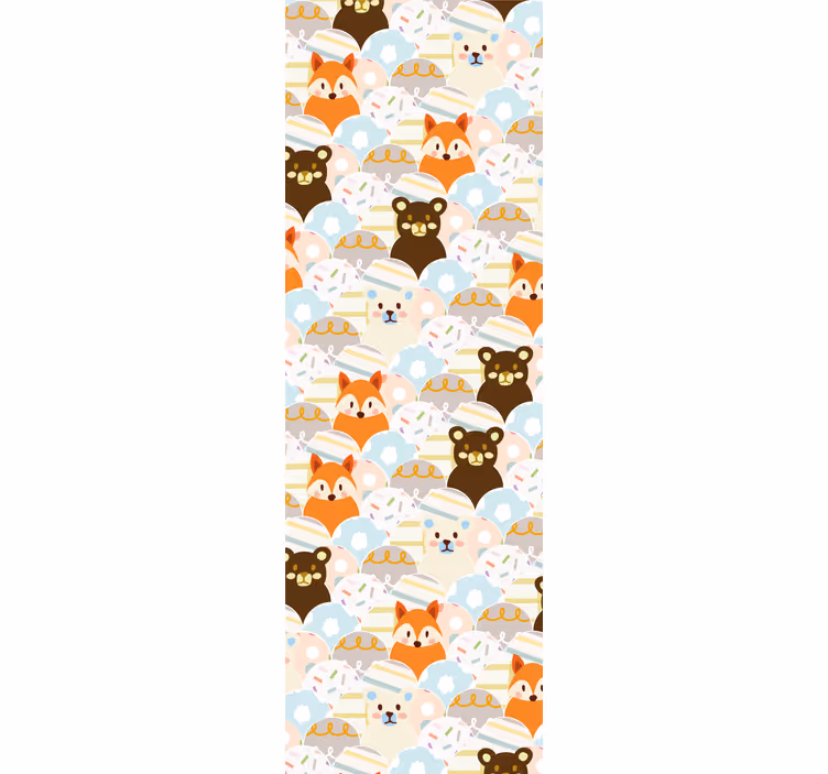Tapete Baby tiergesichter - TenStickers