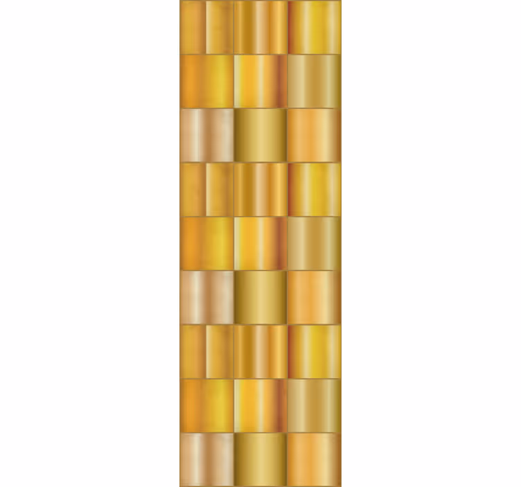 Muster tapete mit goldenem geometrischen muster - TenStickers