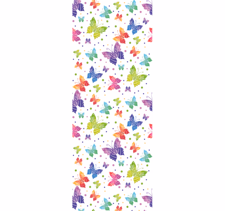 Tapete Schmetterling bunte muster für babys - TenStickers