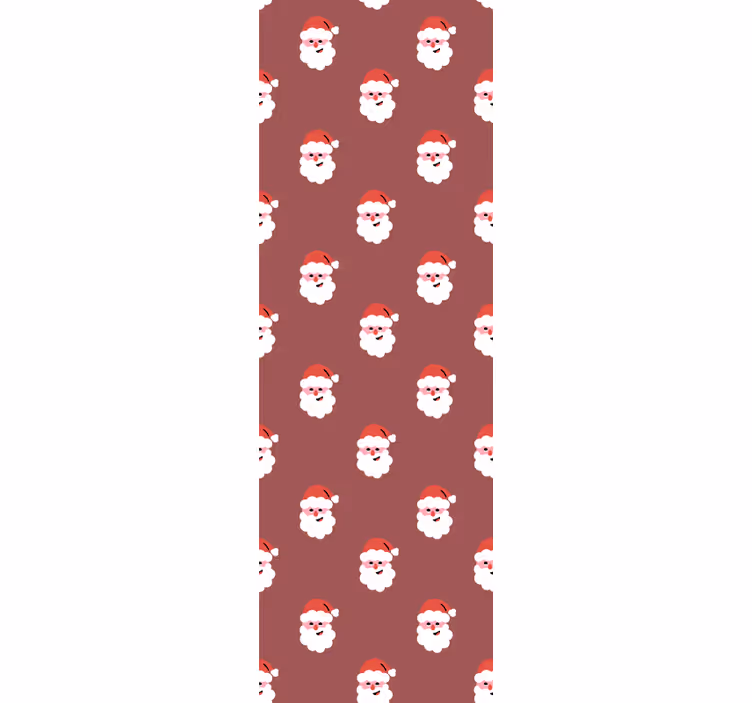 Weihnachtstapete weihnachtsmann-muster - TenStickers