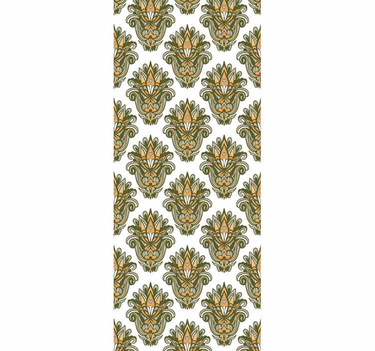 Tapete florale ornamente elegante blumenstruktur - TenStickers