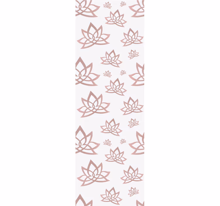 Tapete florale ornamente lotusbeige muster - TenStickers