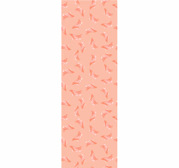 Tapete Vögel elegantes rosa muster - TenStickers