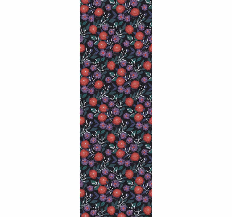 Blumentapete beerenexplosionsmotiv - TenStickers