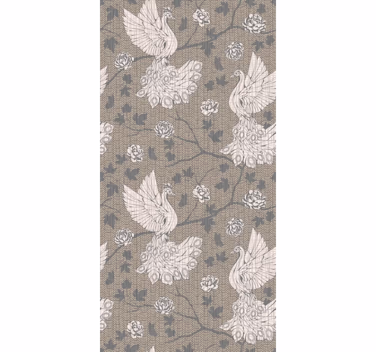 Tapete Vögel elegantes schwanen-design - TenStickers