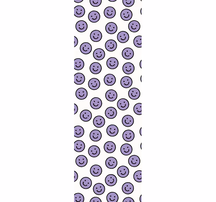 Tapete Kreise smiley-musterdesign - TenStickers