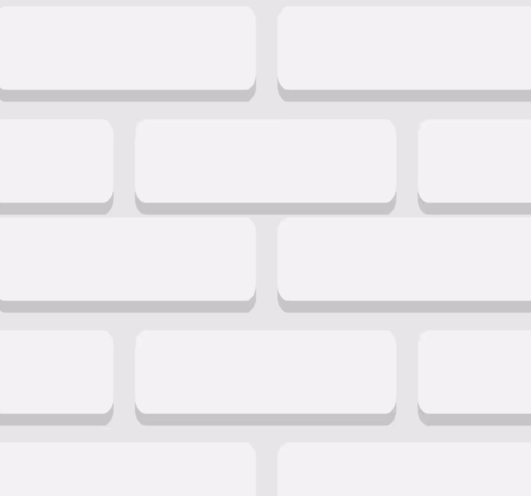 Tapete Wohnzimmer weiße realistische ziegel - TenStickers