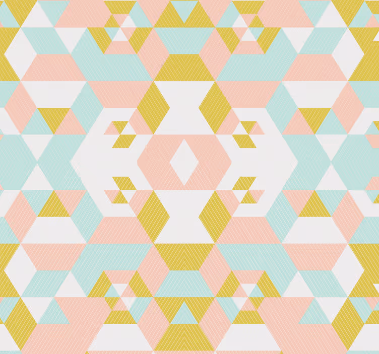 Tapeten Jugendzimmer geometrisch Patchwork - TenStickers