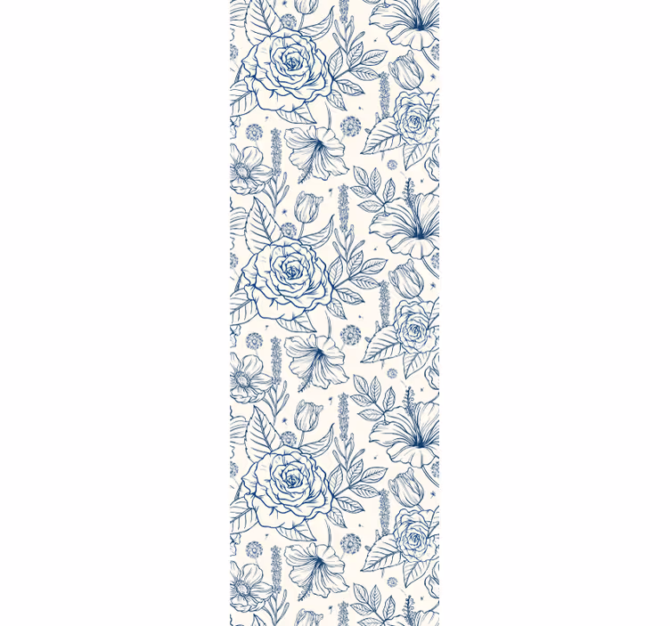 Pflanzen Tapete delft Blume - TenStickers