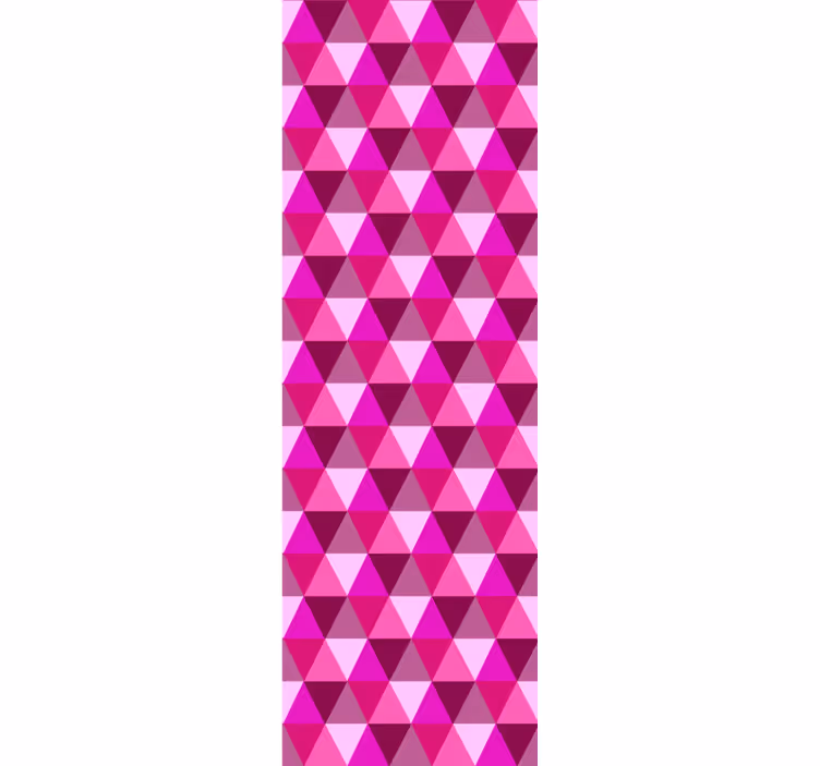 Rosa Tapete geometrische Fuchsia - TenStickers