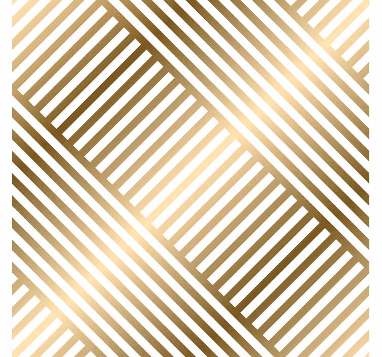 Flur Tapete dynamische goldene Linien - TenStickers