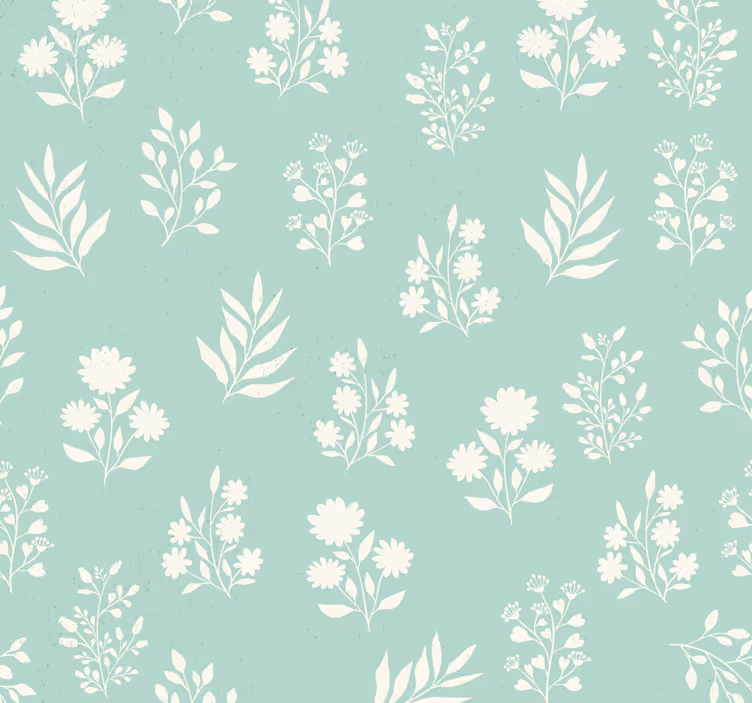Flur Tapeten kleines Blumenmuster - TenStickers
