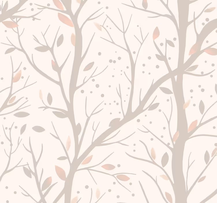 Tapete Baby beige große zweige - TenStickers