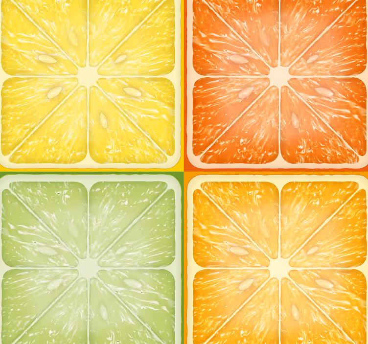 Fliesen Tapete geometrisches fliesendesign - TenStickers
