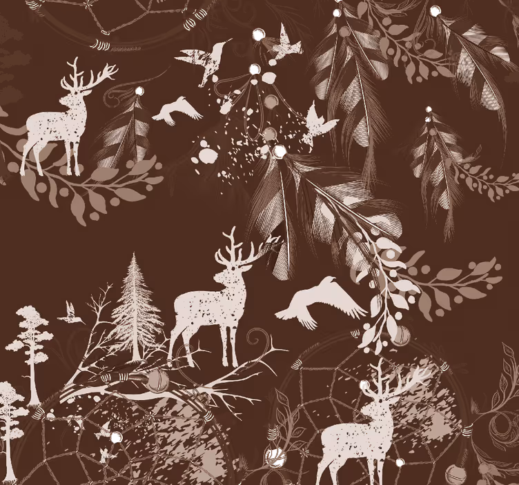 Tapete Tiere waldbewohner - TenStickers