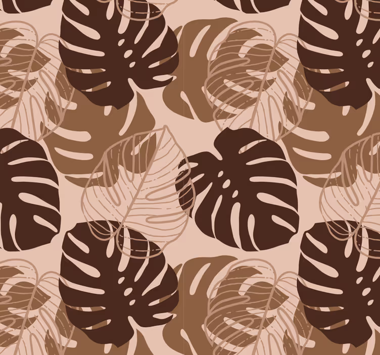 Fototapete Natur Blätter Monstera Motiv - TenStickers