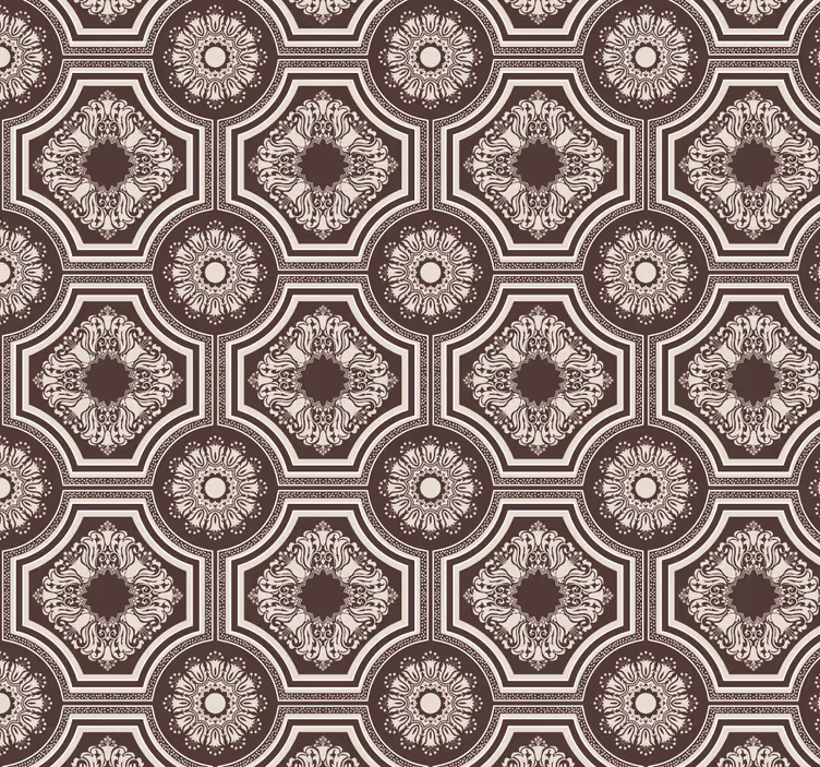 Fliesen Tapete geometrischer flieseneffekt - TenStickers