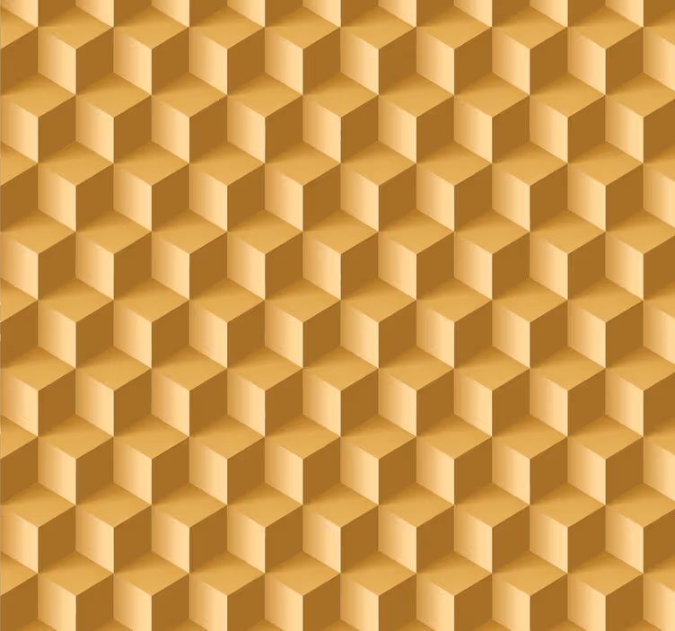 3D Tapete dekorativ beige kubisch - TenStickers