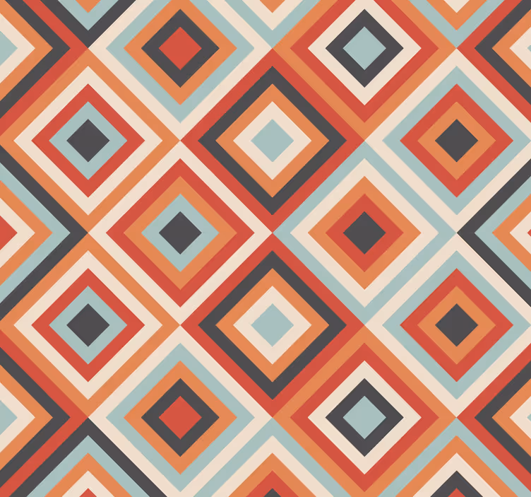 Tapete Wohnzimmer tribal Boho Muster - TenStickers