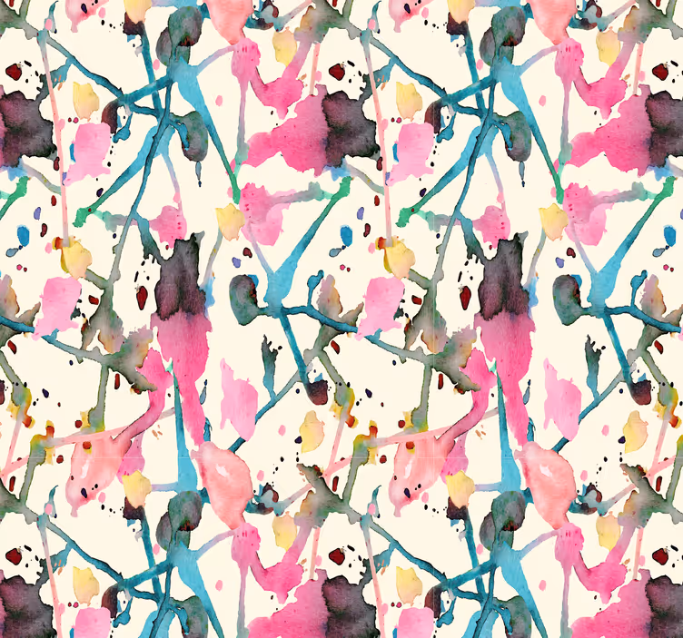 Abstrakte Tapete Aquarellkunst - TenStickers