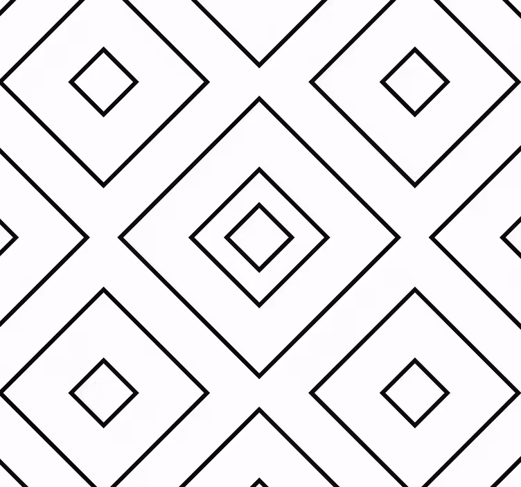 Quadrate Tapete Elegantes rautenmuster - TenStickers