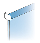 Am Fenster festgeklebt