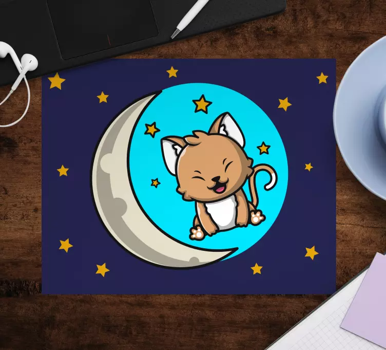Anime mauspad süße katze mond - TenStickers