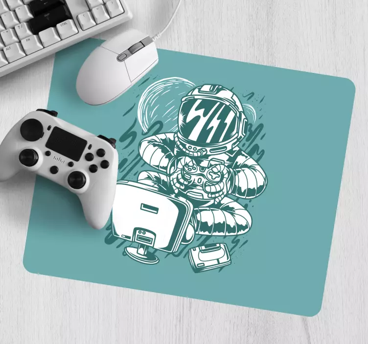 Gaming mauspad astronaut am controller - TenStickers