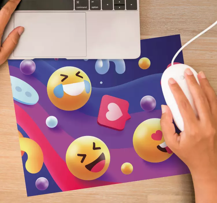 Gaming mauspad bunte emoji sammlung - TenStickers