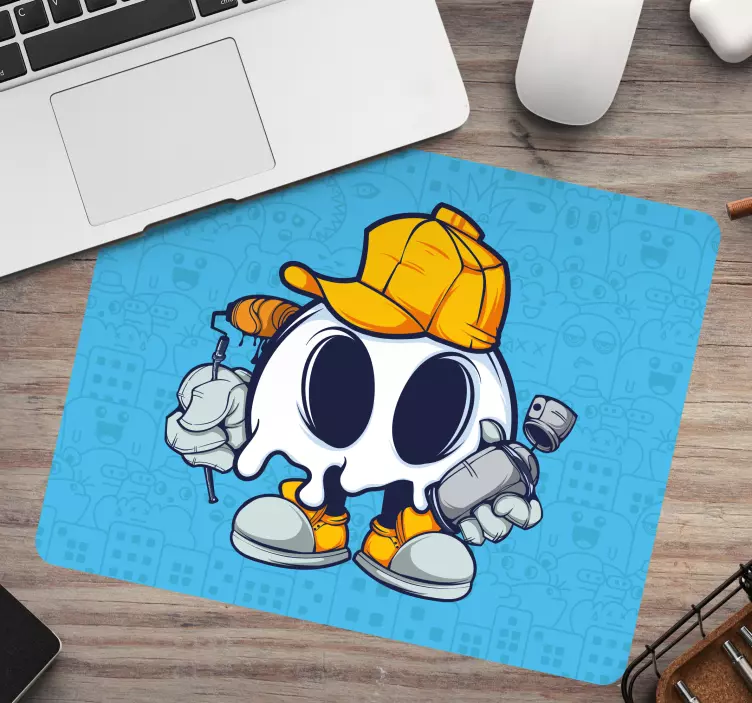 Gaming mauspad ghost worker charakter - TenStickers