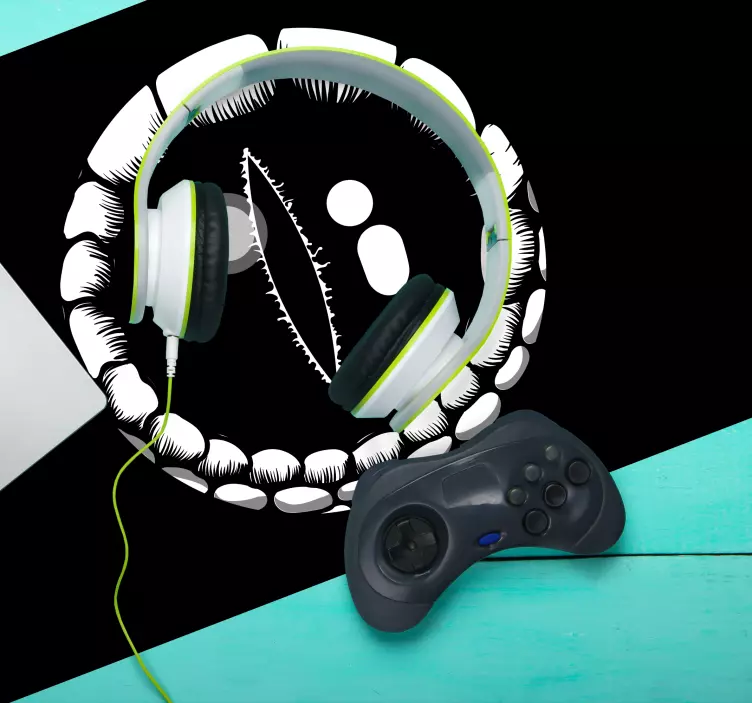 Gaming mauspad mit illustration einer wilden kreatur - TenStickers