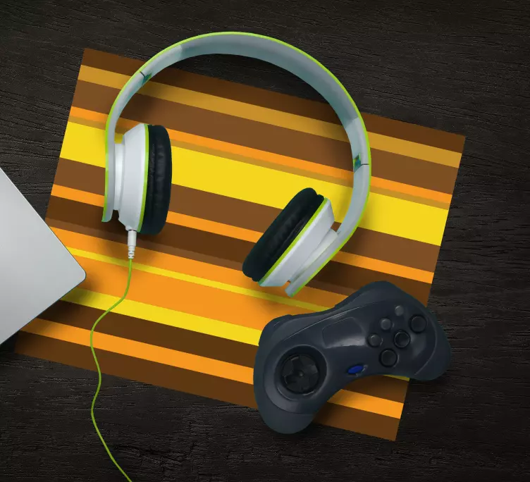 Gaming mauspad mit kräftigem streifenmuster - TenStickers