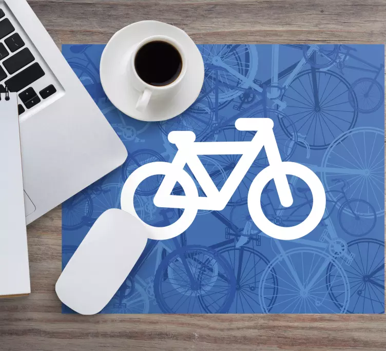 Gaming mauspad mit stilisierter fahrradgrafik - TenStickers