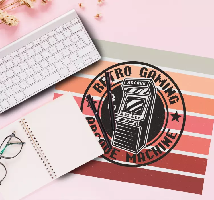 Gaming mauspad retro spielhalle maschine - TenStickers