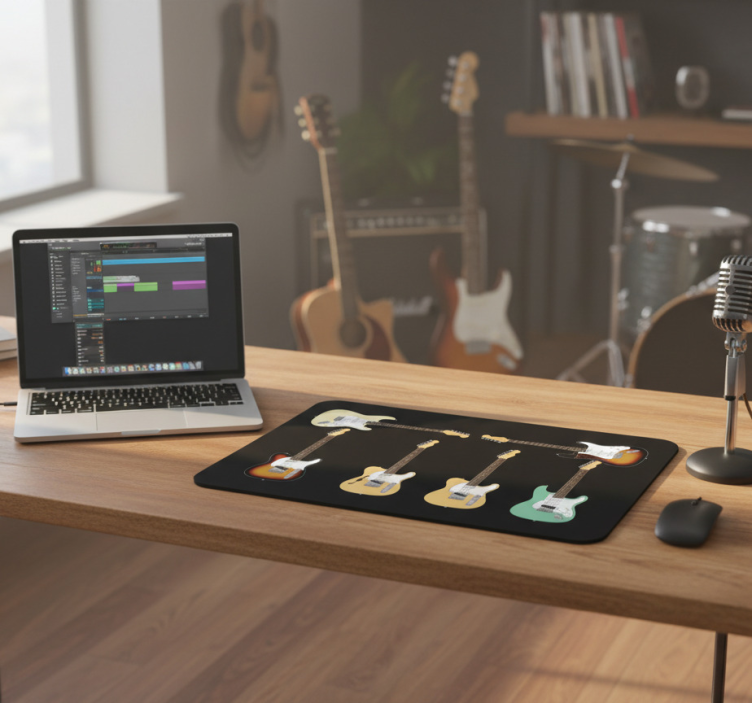 Mauspad fender gitarren kollektion - TenStickers