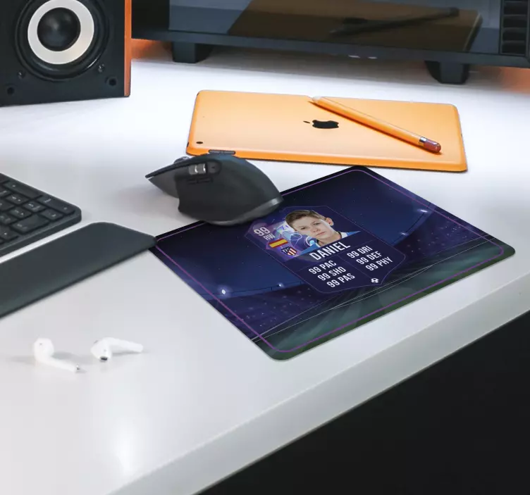 Gaming Mauspad fußballspielerkarte - TenStickers