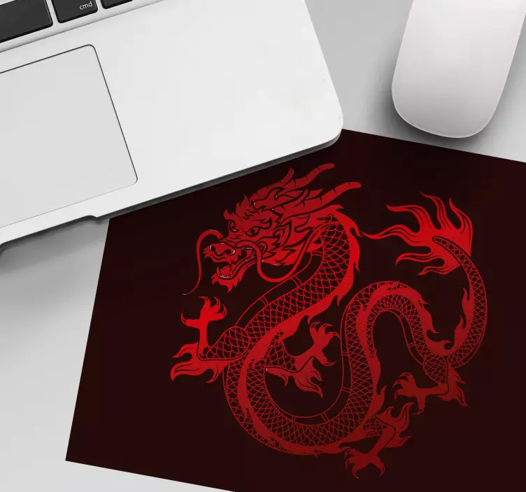 Gaming Mauspad Roter drache - TenStickers