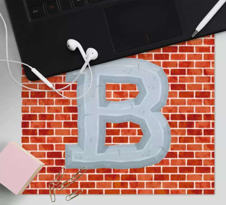Mauspad mit namen in fetter schrift b - TenStickers